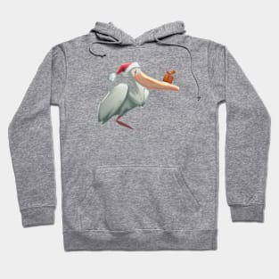 Cute Pelican Drawing Hoodie